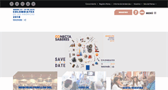 Desktop Screenshot of colombiatex.inexmoda.org.co